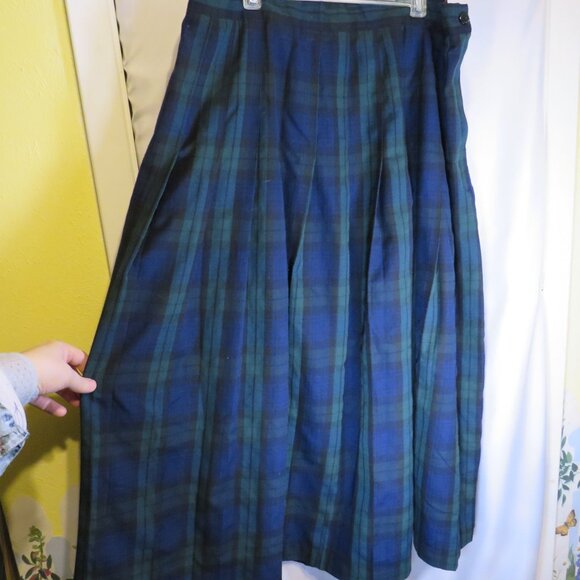 Westbound II Vintage Plaid Pleated Skirt Size 20W - Picture 1 of 11